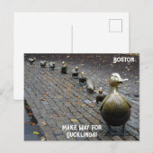 Maak plaats voor de eendjes! briefkaart (Voorkant / Achterkant)