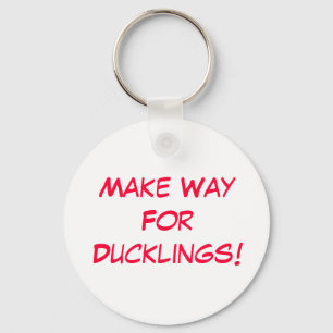 Maak plaats voor de eendjes!!! sleutelhanger
