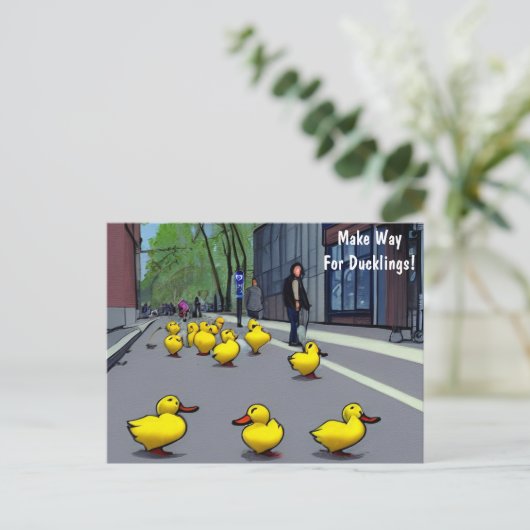 Maak plaats voor snoep! Briefkaart (Staand voorkant)