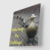 Maak plaats voor snoep! vierkante klok (Hoek)