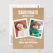 Maak plezier met foto's van uw kind Sla de datum o Briefkaart (Voorkant / Achterkant)