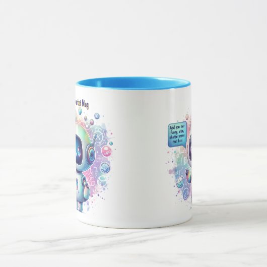 Maak pratende chatbot-memes cartoon sjablonen mok (Midden)