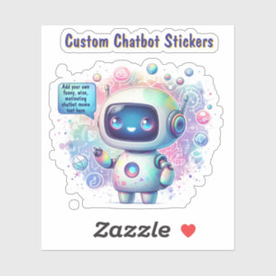 Maak pratende chatbot-memes cartoon sjablonen sticker