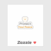 Maak Product 3 (Sticker) voor Protect Your Peace Sticker (Vel)