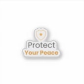 Maak Product 3 (Sticker) voor Protect Your Peace Sticker (Voorkant)