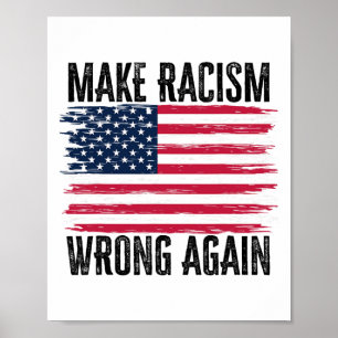 Maak racisme weer fout 86 45 President Trump Huma Poster