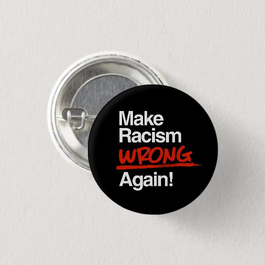 Maak racisme weer fout Classic Ronde Sticker Button 3,2 Cm (Voorkant /achterkant)