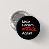 Maak racisme weer fout Classic Ronde Sticker Ronde Button 3,2 Cm (Voorkant /achterkant)