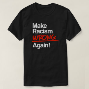 Maak racisme weer fout Classic Ronde Sticker T-shirt