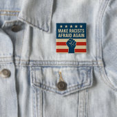 MAAK RACISTEN WEER BANG VIERKANTE BUTTON 5,1 CM (In situ)