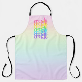 "Maak" Regenboog Schort