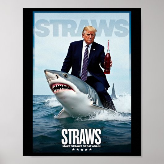 Maak Rietjes Groot Again Meme-ontwerp Poster (Voorkant)