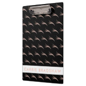 Maak Roos gouden ogen zwart personaliseer naam Klembord (Links)