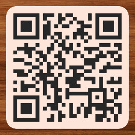 Maak Roze Gouden Aangepaste QR-code Websiteadres Vierkante Sticker