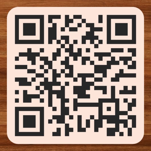 Maak Roze Gouden Aangepaste QR-code Websiteadres Vierkante Sticker
