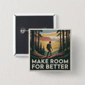 Maak Ruimte Voor Beter Vierkante Button 5,1 Cm (Voorkant /achterkant)