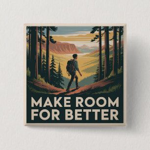 Maak Ruimte Voor Beter Vierkante Button 5,1 Cm