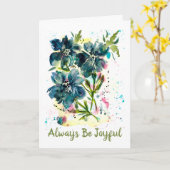 Maak Ruimte Voor Vreugde-Altijd Blijven Glimlachen Kaart (Gele Bloem)