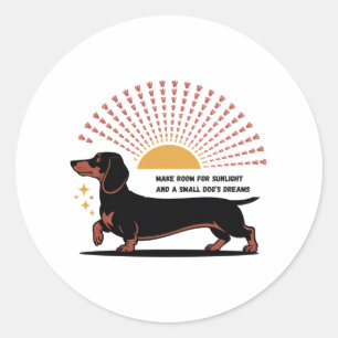 Maak Ruimte Voor Zonlicht En De Dromen Van Een Kle Ronde Sticker