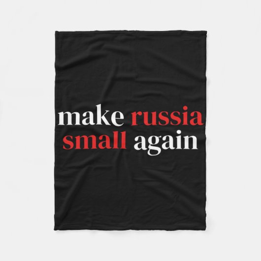 Maak Rusland Klein Again 1 Fleece Deken (Voorkant)