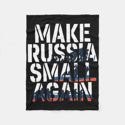 Maak Rusland Klein Again 2 Fleece Deken (Voorkant)