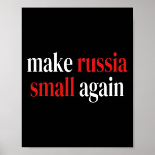 Maak Rusland Klein Again Glory To Oekraïne Slava U Poster