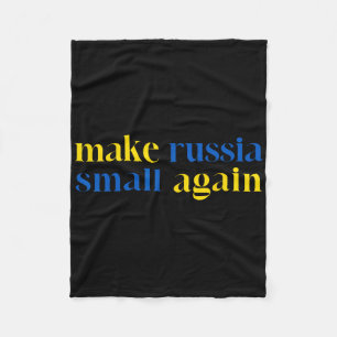 Maak Rusland Klein Again Oekraïense Vlag Kleur Fleece Deken