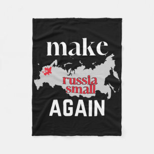 Maak Rusland Klein Again Oekraïne Vlag Kleur Rusla Fleece Deken