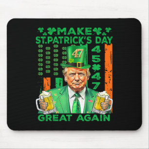 Maak Saint Patrick's Day weer geweldig Vlag grappi Muismat