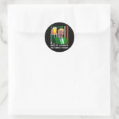 Maak Saint Patrick's Day weer geweldig Vlag grappi Ronde Sticker (Tas)
