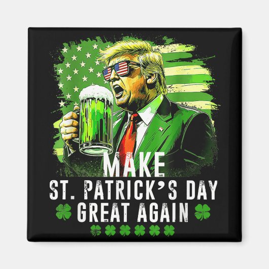 Maak Saint Patrick's Day weer geweldig Vlag van de Magneet (Voorkant)
