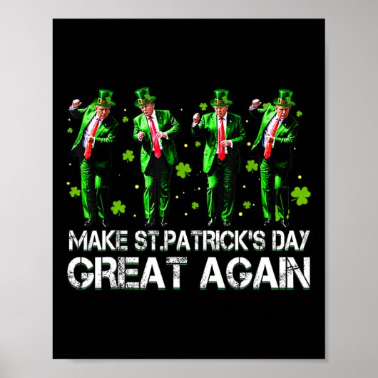 Maak Saint Patrick's Day weer geweldig Vlag van de Poster (Voorkant)