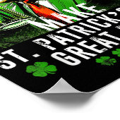 Maak Saint Patrick's Day weer geweldig Vlag van de Poster (Hoek)