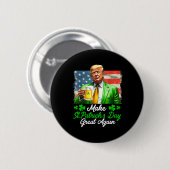 Maak Saint Patrick's Day weer geweldig Vlag van de Ronde Button 5,7 Cm (Voorkant /achterkant)