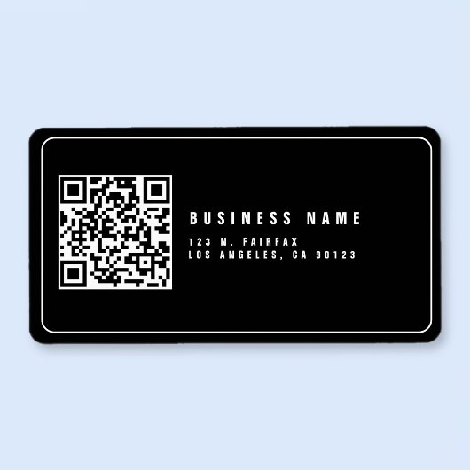 Maak scanbare QR-code | Modern retouradres Etiket