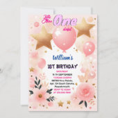 Maak Schattigee Koningin Kleine Miss Onederful 1e  Kaart (Voorkant)