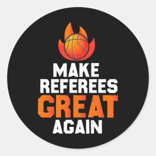 Maak scheidsrechters weer geweldig ronde sticker (Voorkant)
