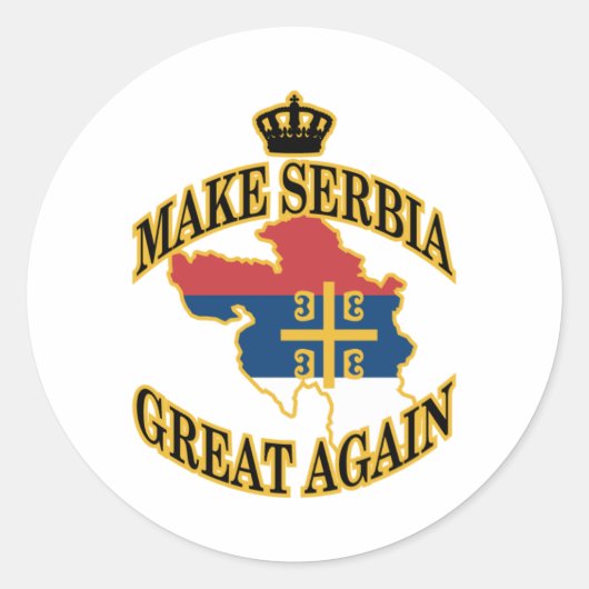 Maak Servië weer groot Sticker (Voorkant)