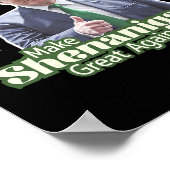 Maak Shenanigans weer Groot Grappig Trump Mannen V Poster (Hoek)