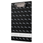 Maak Silver Glitter-ogen zwart Persoonlijke naam Klembord (Links)