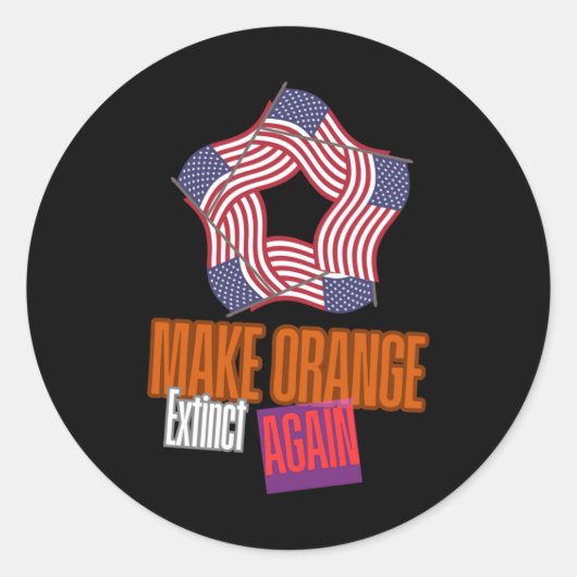 Maak Sinaasappel weer uitgestorven Sticker (Voorkant)