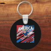 Maak skiën weer geweldig Donald Trump - USA Skiing Sleutelhanger (Voorkant)