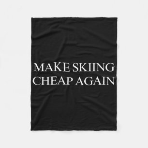 Maak skiën weer goedkoop fleece deken
