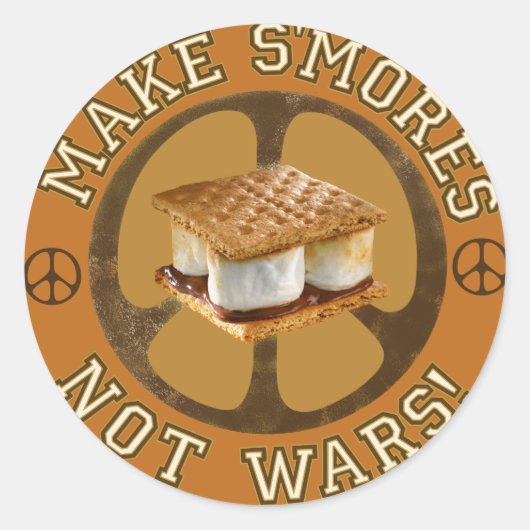 Maak S'mores geen Wars Stickers (Voorkant)