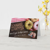 Maak snel donut zorgen kaart (Gele Bloem)