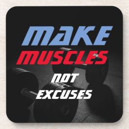 Maak Spieren Bodybuilding Fitness Motivatie Bier Onderzetter