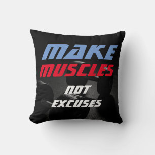 Maak Spieren Bodybuilding Fitness Motivatie Kussen