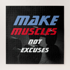Maak Spieren Bodybuilding Fitness Motivatie Legpuzzel