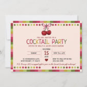 Maak Spirits Bright Cat Christmas Cocktail Party Kaart (Achterkant)