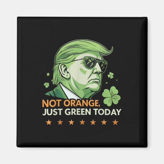 Maak St. Paddy's Great Again - Grappig Trump & Cam Magneet (Voorkant)